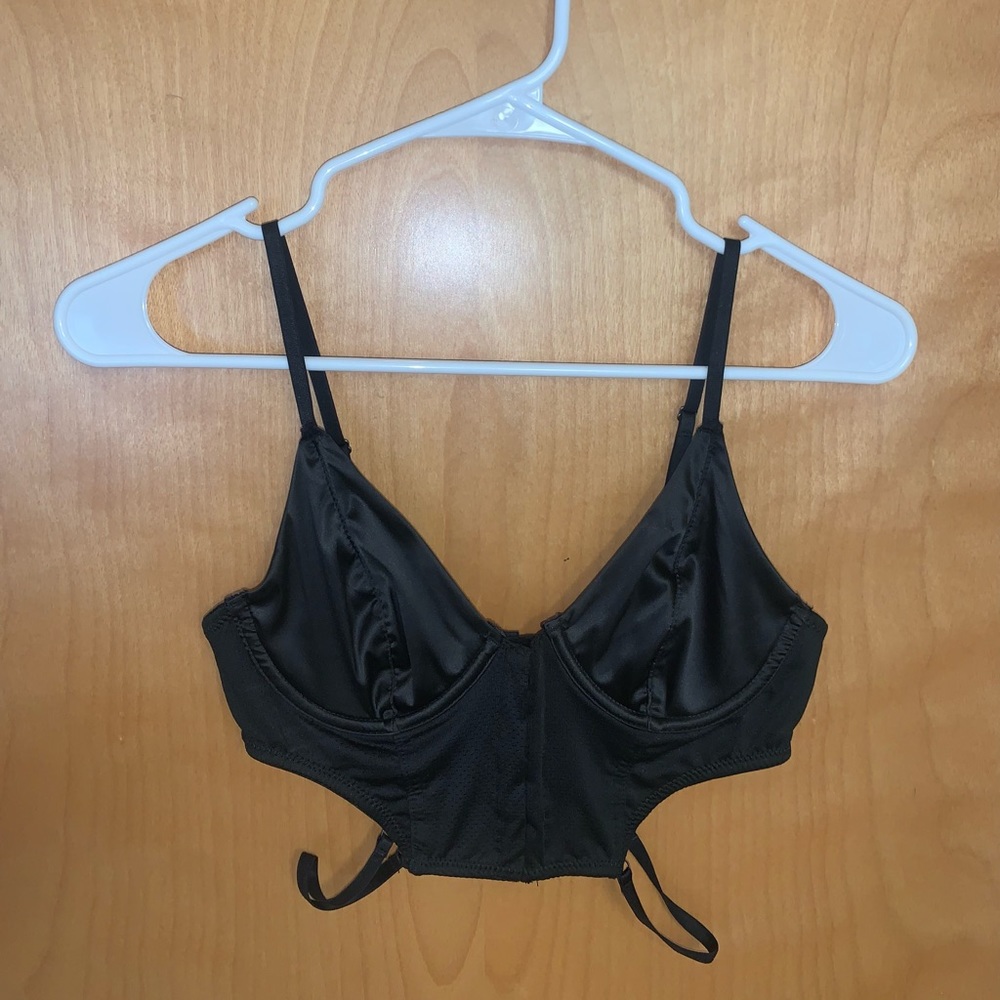 Urban Outfitters Out From Under Black Corset Top in Size Small